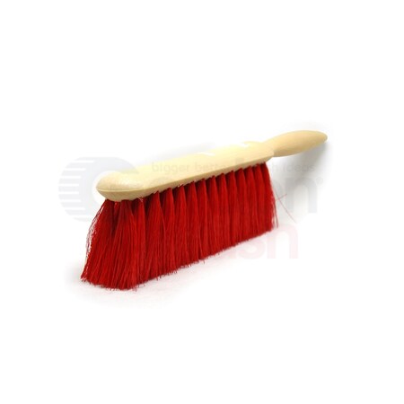 Gordon Brush Counter Duster - Red 5 x 15 Row Polypropylene Bristle Plastic Handle, PK12 M550082